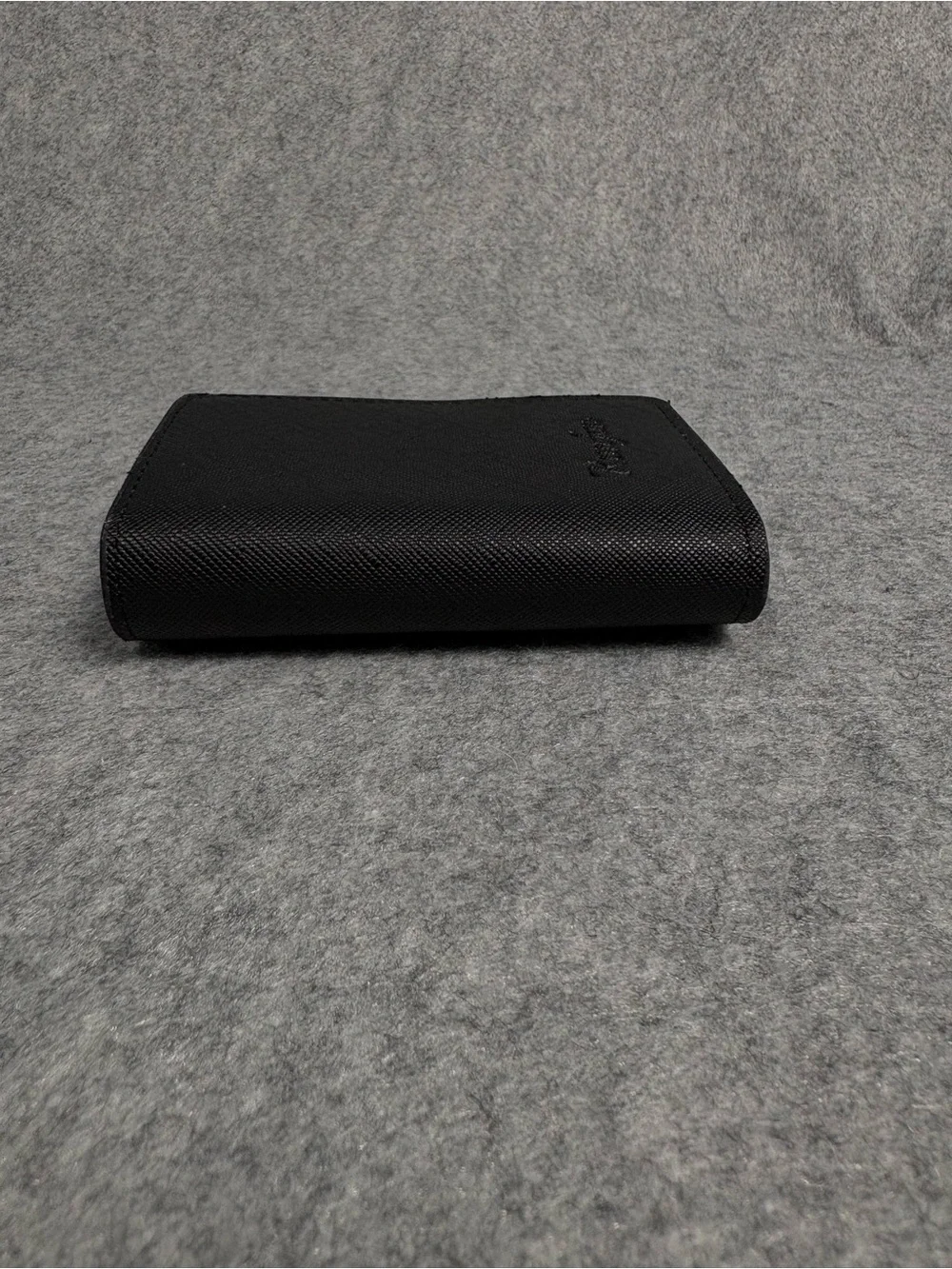 Black Accordion Card Holder Wallet ID Window Compact Organizer